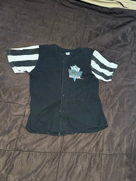 Vintage Black Large Men's Florida Marlins Jersey (Used) Rare