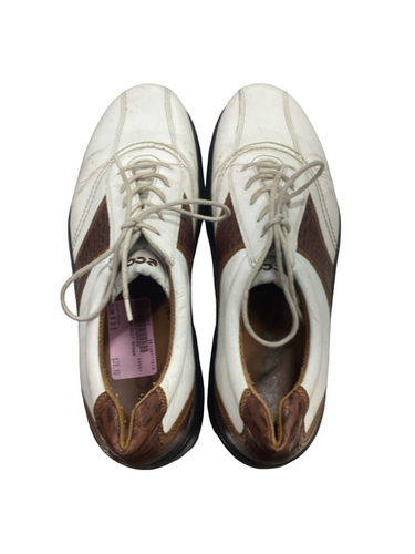 Used Ecco Mens Golf Shoes Brown Senior 9.5 11613-S000172957