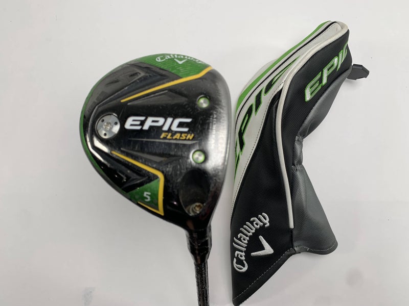 Callaway EPIC Flash 5 Fairway Wood 18* HZRDUS Smoke 6.0 Black 70g Stiff RH HC