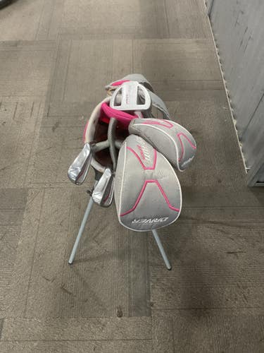 Used Top Flite GIRLS JUNIOR COMPLETE SET Jr Club Set RH 5 Piece 11614-S000226509