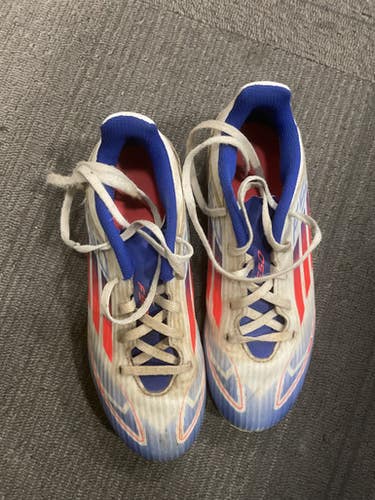 Used Adidas Soccer Cleats White Junior 04.5 11614-S000226507