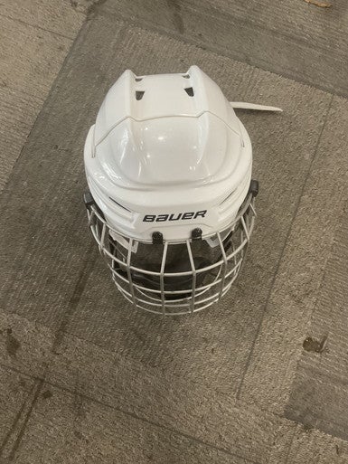 Used Bauer IMS 5.0 Helmet Cage Combo White MD 11614-S000226465