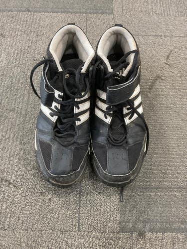 Used Adidas BASEBALL CLEATS BB/SB Cleats Black Senior 9 11614-S000226454