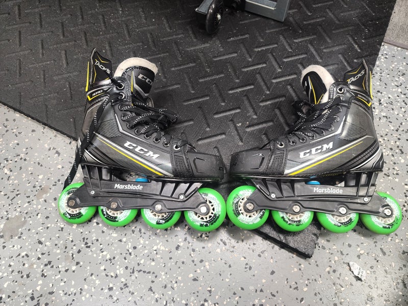 CCM 9090 tacks with marsblades Inline Skates Regular Width Size 8.5 (Used)