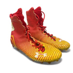 Used Under Armour Adult FB Cleats Red Senior 10 11863-S000024777