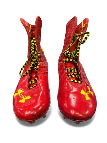 Used Under Armour Adult FB Cleats Red Senior 10 11863-S000024778