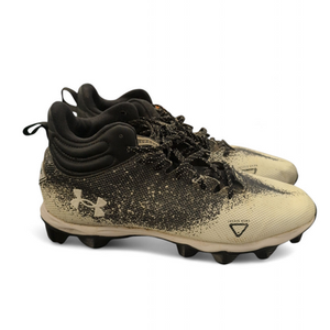 Used Under Armour LOCKED DOWN Adult FB Cleats Black Senior 13 11863-S000024719