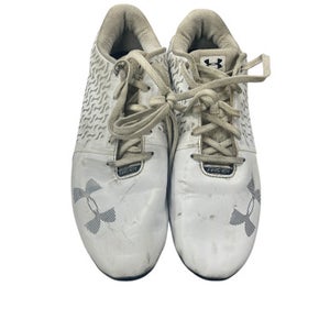 Used Under Armour LAX Cleats Mens White Senior 7.5 11863-S000024673