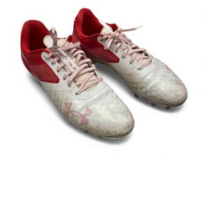 Used Under Armour DONT BLINK Adult FB Cleats Red Senior 12 11863-S000024646