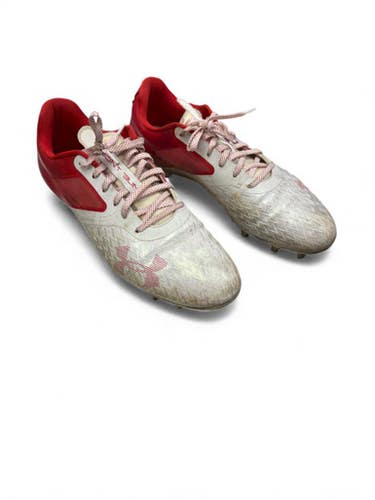 Used Under Armour DONT BLINK Adult FB Cleats Red Senior 12 11863-S000024646