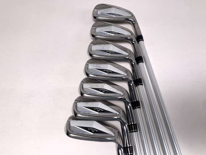 Callaway Paradym Ai Smoke Max Fast Iron Set 6-PW+GW+SW Eldio 40g Ladies RH