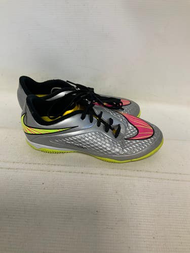 Used Nike HYPER VENOM Soccer Indoor Shoes Grey Junior 03.5 11823-S000036234