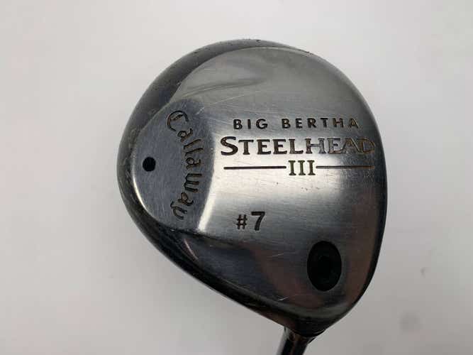 Callaway Steelhead III 7 Fairway Wood 21* System III Firm Graphite Mens RH