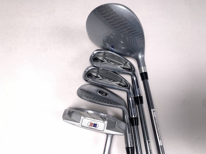 US Kids WT-25S Club Set Driver 7 PW SW Putter Ultralight 45'' Blue Junior RH