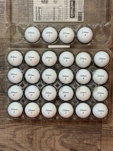 28 Titleist Tour Soft Golf Balls - 5A/4A Condition