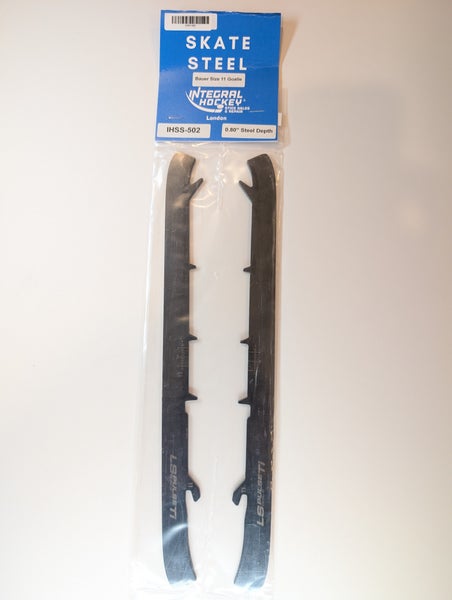 Lightly-Used LS Pulse Ti Black Goalie Steel (Size 11, Bauer Holders - 296mm) - IHSS-502