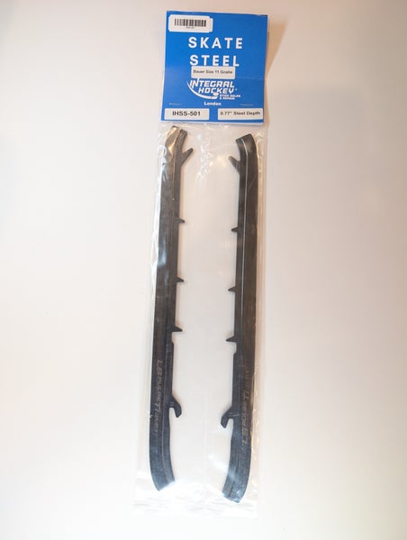 Lightly-Used LS Pulse Ti 4mm Black Goalie Steel (Size 11, Bauer Holders - 296mm) - IHSS-501