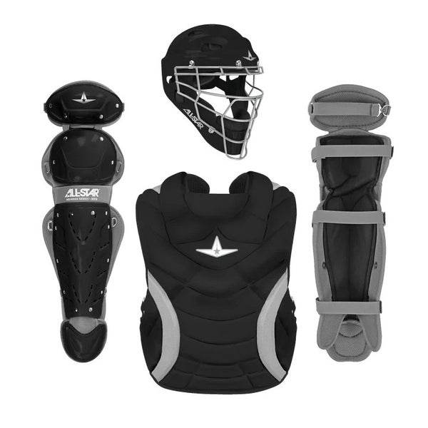 All Star Heiress 10-12 Youth Fastpitch Softball Catchers Gear Set Small - Black