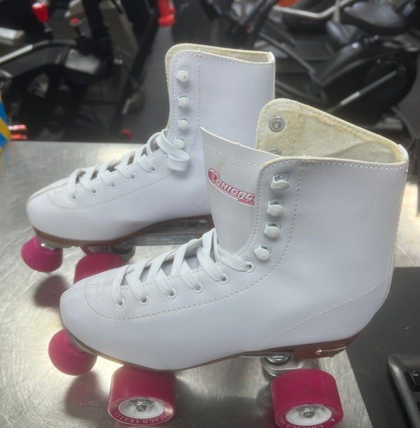 Used Chicago SKATES Senior Rec Fitness Skates White Senior 7 11497-C000154156