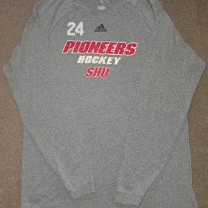 Sacred Heart Pioneers Hockey adidas Game Worn Team Issued Training Shirt Large