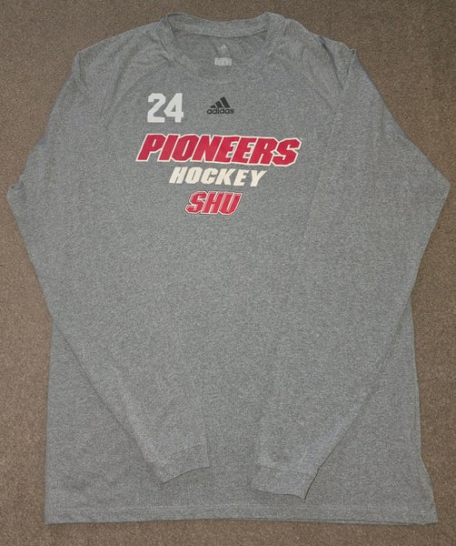 Sacred Heart Pioneers Hockey adidas Game Worn Team Issued Training Shirt Large