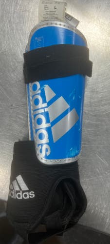 Used Adidas Soccer Shin Guards Youth Royal Blue LG 11497-S000154166