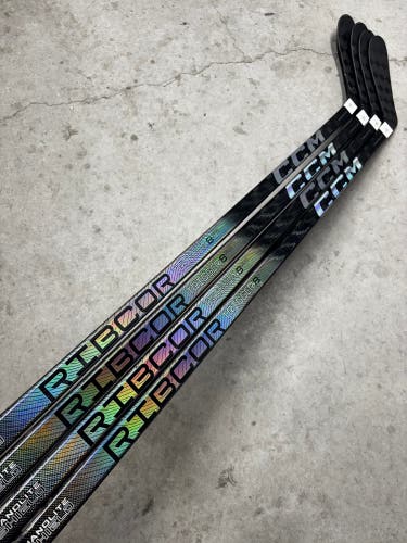 4 PACK 75 Flex P28 Senior CCM RibCor Trigger 8 Pro Left Hand Hockey Stick Pro Stock NHL (Used)