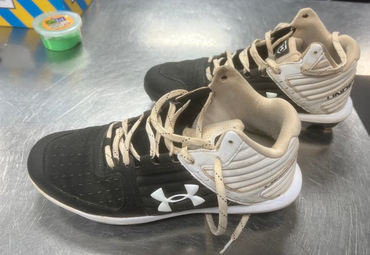 Used Under Armour SHOE BB/SB Cleats Black Senior 9 11497-S000154163