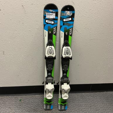 Used Volkl RTM Boys DH Ski/Binding Black And Carolina Blue 80 cm 11855-S000195660