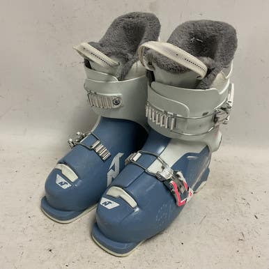 Used Nordica SPEED MACHINE J2 Girls DH Ski Boot White And Royal Blue 215 MP - J03 11855-S000195645