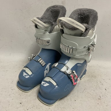 Used Nordica SPEED MACHINE J2 Girls DH Ski Boot White And Royal Blue 215 MP - J03 11855-S000195645