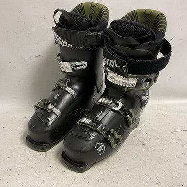 Used Rossignol EVO 70 Mens DH Ski Boot Black And Green 275 MP - M09.5 - W10.5 11855-S000195637