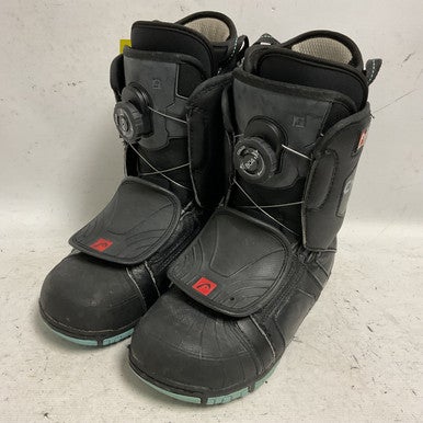 Used Head 550 JR BOA Boys Snowboard Boots Black Junior 04.5 11855-S000195626