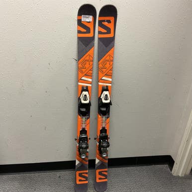 Used Salomon TWIN TIPS Boys DH Ski/Binding Orange 130 cm 11855-S000195622