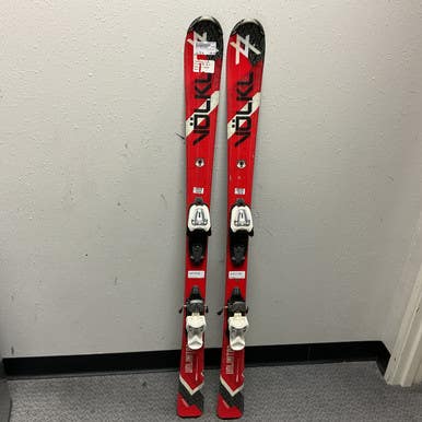 Used Volkl UNLIMITED Boys DH Ski/Binding White 130 cm 11855-S000195610