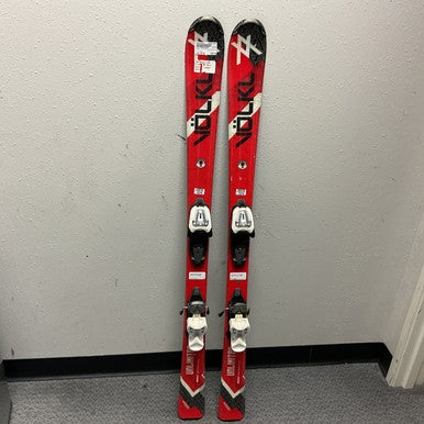 Used Volkl UNLIMITED Boys DH Ski/Binding White 130 cm 11855-S000195610