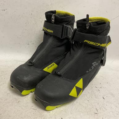 Used Fischer JR COMBI Boys NNN XC Ski Boots Black W 06 / JR 04-04.5 11855-S000195594