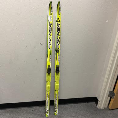 Used Fischer RCS SPRINT CROWN Boys XC Ski/Binding Yellow 140 cm 11855-S000195590