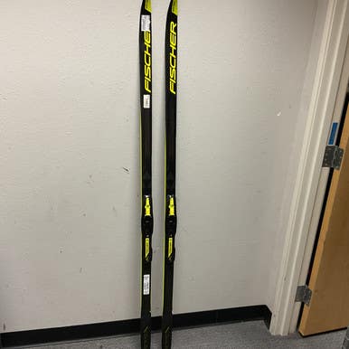 Used Fischer SPRINT CROWN Boys XC Ski/Binding Black And Optic Yellow 170 cm 11855-S000195562