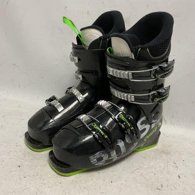 Used Rossignol COMP J4 Mens DH Ski Boot Black And Neon Green 245 MP - M06.5 - W07.5 11855-S000195561