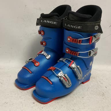 Used Lange COMP 60 TEAM Mens DH Ski Boot Royal Blue 255 MP - M07.5 - W08.5 11855-S000195545