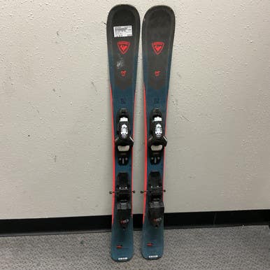 Used Rossignol EXP PRO Boys DH Ski/Binding Navy Blue 104 cm 11855-S000195548