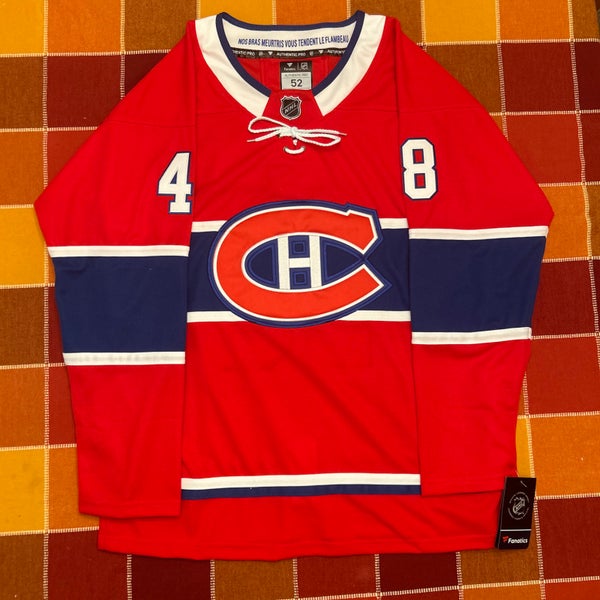 Montreal Canadiens #48 Laine Hudson Authentic Fanatics Ice Hockey Jersey Size 52/L (NEW) Gift