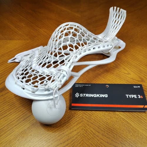FREE SHIPPING! New White Nike Lakota 2 Strung W/Stringking 3s semi soft mesh