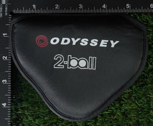 ODYSSEY 2-BALL MALLET PUTTER HEADCOVER BLACK / WHITE ~ LOOK!!