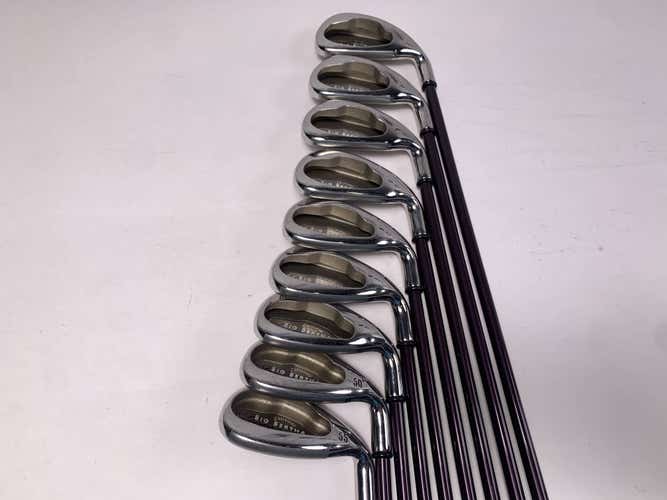 Callaway Big Bertha 2004 Iron Set 4-PW+GW+SW Big Bertha Gems 65g Ladies RH