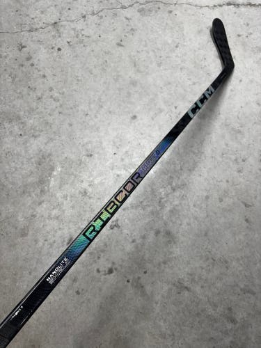 85 Flex P28 Senior CCM RibCor Trigger 8 Pro Left Hand Hockey Stick Pro Stock NHL (Used)