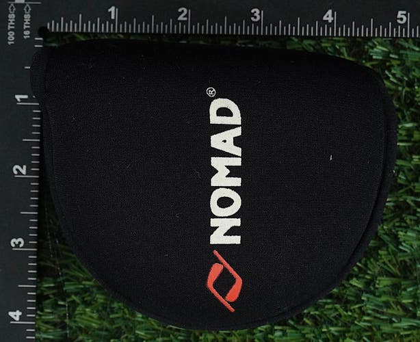 NOMAD MALLET PUTTER HEADCOVER RH BLACK / RED ~ LOOK!!