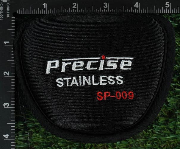 PRECISE STAINLESS SP-009 MALLET PUTTER HEADCOVER BLACK ~ LOOK!!