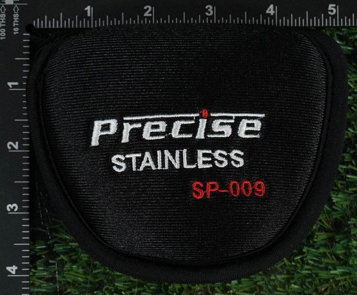 PRECISE STAINLESS SP-009 MALLET PUTTER HEADCOVER BLACK ~ LOOK!!